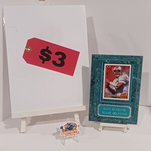 1991 Upper Deck #495 Team MVP - Dan Marino - Miami Dolphins - Plaque